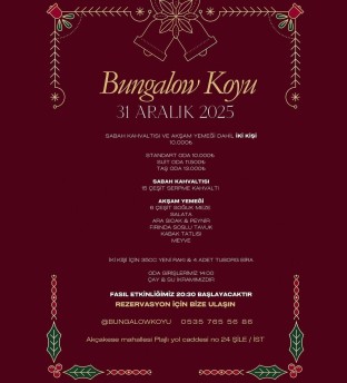 Bungalow Koyu Otel İstanbul Yılbaşı Programı 2026